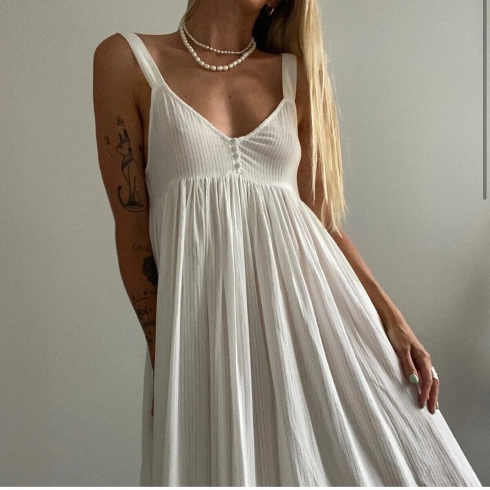 Kimchi Striped Pleated Sleeveless Maxi